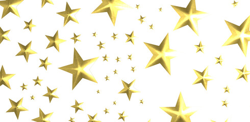 XMAS Stars - Festive christmas card. Isolated illustration white background. -