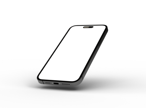 Mockup - realistic smartphone template mockup for user experience presentation. Stylish concept design for websites, applications and landing pages.