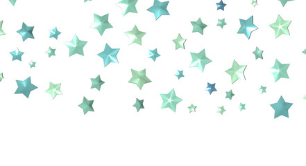 Fototapeta premium XMAS Stars - Festive christmas card. Isolated illustration white background. -