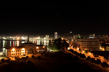 Fototapeta na wymiar Batumi city at night, Adjara, Georgia