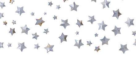 XMAS Stars - Festive christmas card. Isolated illustration white background. -