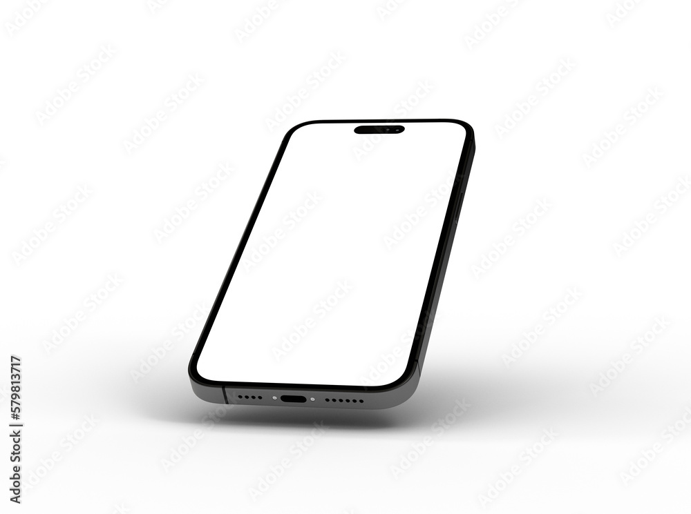 Aufkleber Mockup - realistic smartphone template mockup for user experience presentation. Stylish concept design for websites, applications and landing pages.