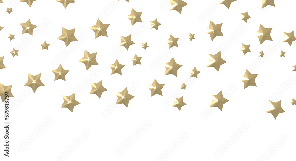 Wall mural xmas stars. confetti celebration, falling golden abstract decoration for party, birthday celebrate,