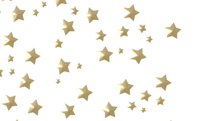 XMAS stars. Confetti celebration, Falling golden abstract decoration for party, birthday celebrate,
