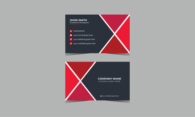Corporate Business Card Creative and modern business card template Visiting card Minimal Business Card Modern Business Card Creative and Clean Business Card creative business card Vector illustration