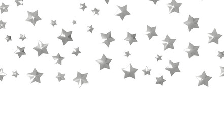 Fototapeta premium XMAS A gray whirlwind of golden snowflakes and stars. New