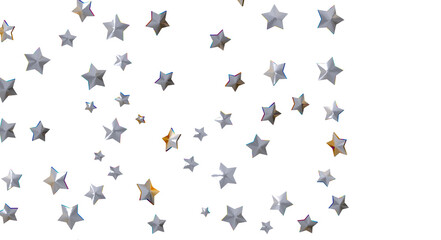 XMAS A gray whirlwind of golden snowflakes and stars. New