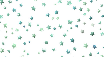 XMAS Stars - Banner with golden decoration. Festive border with falling glitter dust and stars.