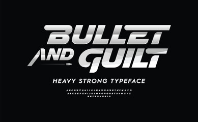 Modern futuristic alphabet fonts. Sport typography urban style font for technology, digital, movie logo design. Vector illustration of word