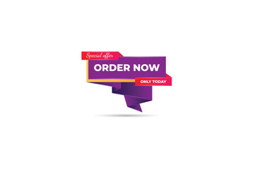order now banner illustration