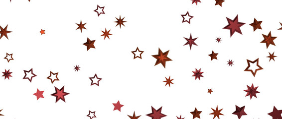 golden stars - in red