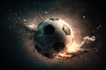 Ink soccer ball, explosion ink, smoke goal,soccer ink explosion, bola de futebol, GENERATIVE AI