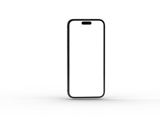 All-screen smartphone mockup isolated 3d