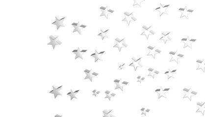 XMAS silver stars -