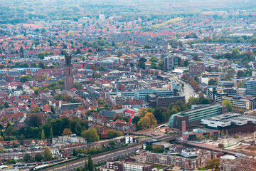 Aerial View City Center Amersfoort