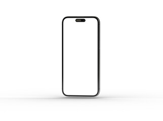 Smartphone frame less blank screen. Mockup generic device. 3d