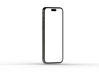 Smartphone frame less blank screen. Mockup generic device. 3d