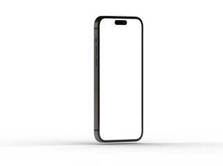 Smartphone frame less blank screen. Mockup generic device. 3d