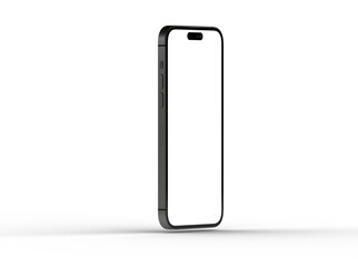 Smartphone frame less blank screen. Mockup generic device. 3d