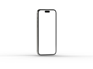 Smartphone frame less blank screen. Mockup generic device. 3d