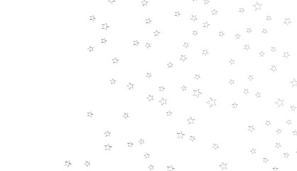 XMAS Stars - stars. Confetti celebration, Falling silver abstract decoration for party, birthday celebrate,