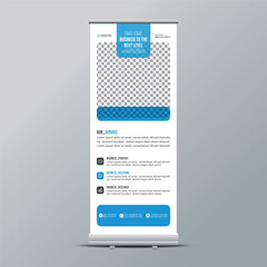 Corporate roll up or X banner or road side or stand banner or pull up banner design template layout for your business or company.