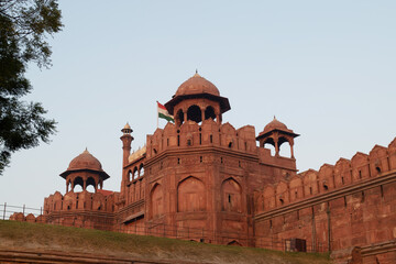 Fototapeta na wymiar Red fort mughal monument at New Delhi, India
