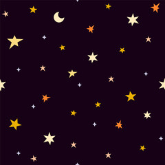 halloween night seamless pattern
