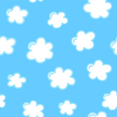 Cute cartoon clouds