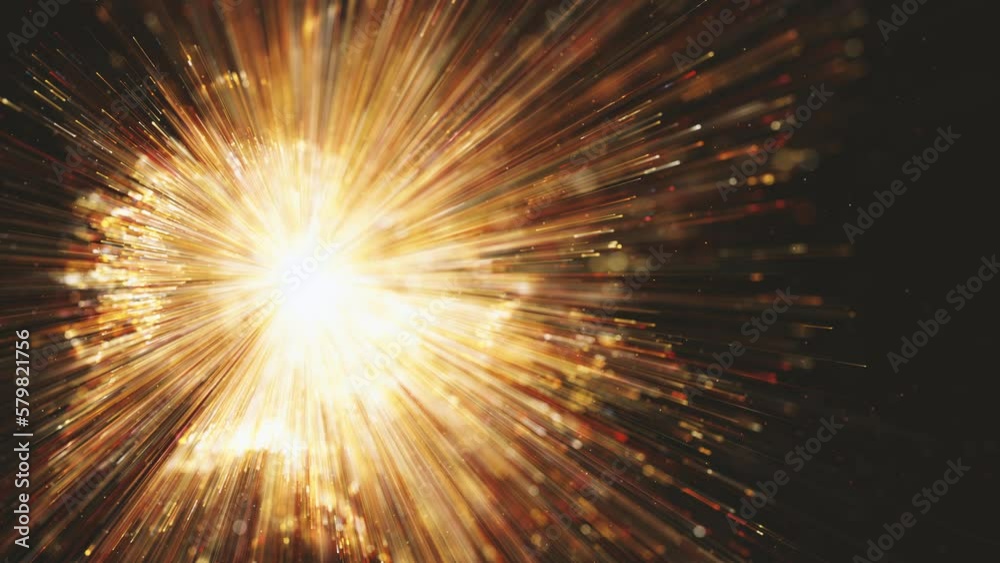 Wall mural shockwave explosion freeze background/ 4k animation of an abstract shockwave explosion background sl