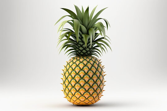 Pineapple Perfection: Crisp and Juicy. AI generated image.