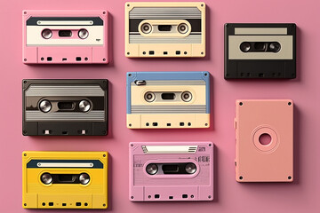 Fototapeta premium fitas antigas de música 