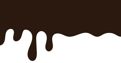 Chocolate drops background. Vector illustration.	