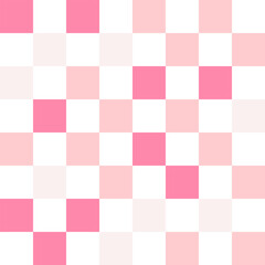 White, cream, and pink pastel checkerboard pattern background.