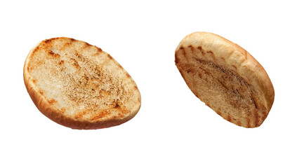 Delicious burger buns, isolated on white background