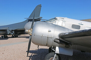 Fototapeta na wymiar vintage military airplane