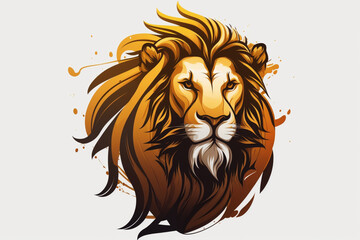 lion logo design - obrazy, fototapety, plakaty