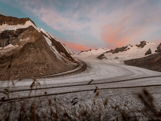 Aletschgletscher bei der Konkordiahütte