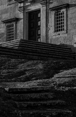 Staircase to Church in this Dark Era, Portugal.