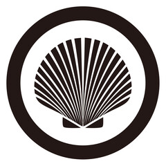 家紋風デザイン / 帆立