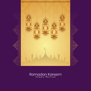 Ramadan Kareem Islamic religious festival background
