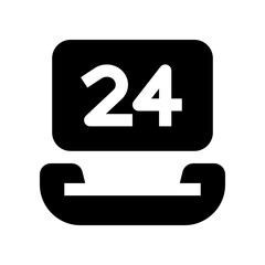 24 hours icon for your website, mobile, presentation, and logo design.