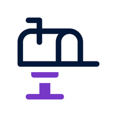 mailbox icon for your website, mobile, presentation, and logo design.