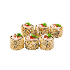 rolls on white background for online restaurant menu