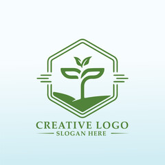 High end precision Agriculture equipment logo design
