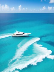Fototapeta na wymiar Luxury floating boat