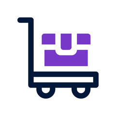 trolley icon for your website, mobile, presentation, and logo design.