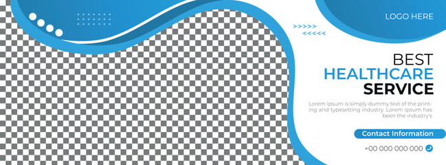 Editable Medical Healthcare Social Media Post, Web Banner Template for Hospital and Doctor Promotion