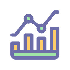 statistic icon for your website design, logo, app, UI. 