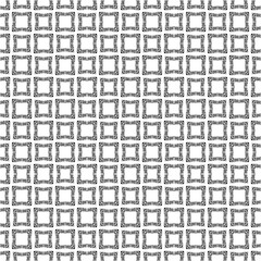 Black and white seamless pattern texture. Greyscale ornamental graphic design. Mosaic ornaments. Pattern template. Vector illustration. EPS10.